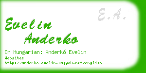 evelin anderko business card