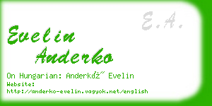 evelin anderko business card